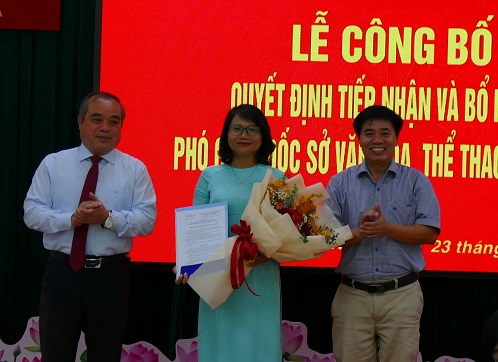 Bà Huỳnh Thị Sương giữ chức Phó Giám đốc Sở Văn hóa, Thể thao và Du lịch