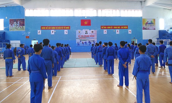 Thi thăng cấp Trung đẳng Vovinam khóa I năm 2023 tỉnh Quảng Ngãi