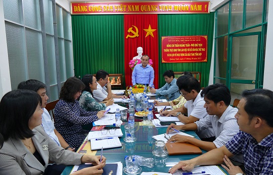 UBND tỉnh Quảng Ngãi làm việc với Sở Văn hoá, Thể thao và Du lịch về hoạt động của Bảo tàng Tổng hợp tỉnh