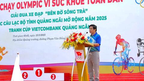 Ngày chạy Olympic vì sức khỏe toàn dân tỉnh Quảng Ngãi