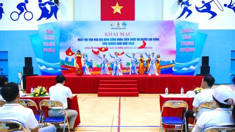 Ngày hội văn hóa Gia đình công nhân, viên chức, và người lao động tỉnh Quảng Ngãi năm 2025
