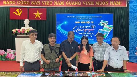 Chấm vòng chung khảo Cuộc thi ảnh “Quảng Ngãi hạnh phúc – Happy Quangngai 2026”