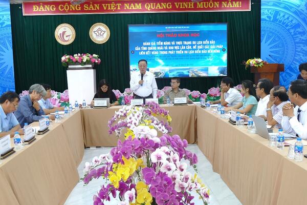Hội thảo đánh giá tiềm năng và thực trạng du lịch biển đảo của tỉnh Quảng Ngãi và khu vực lân cận