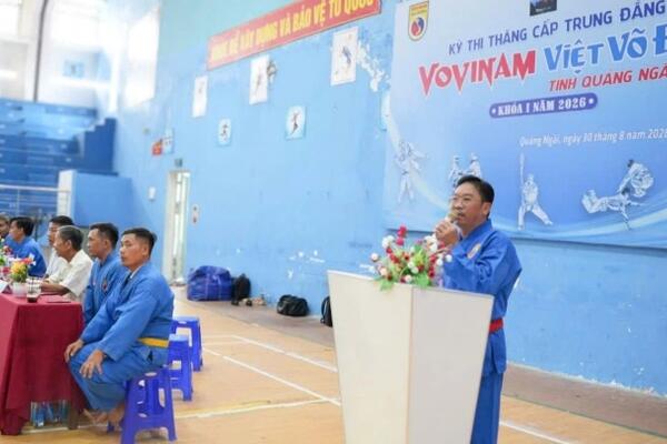 Hơn 50 võ sinh dự thi thăng cấp Trung đẳng Vovinam