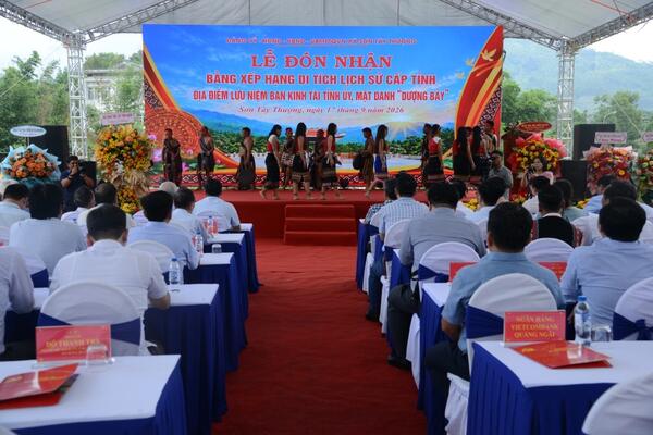 Đón nhận Bằng xếp hạng Di tích lịch sử Địa điểm lưu niệm Ban Kinh tài Tỉnh ủy, mật danh “Dượng Bảy”