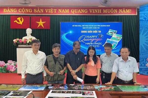 Chấm vòng chung khảo Cuộc thi ảnh “Quảng Ngãi hạnh phúc – Happy Quangngai 2026”